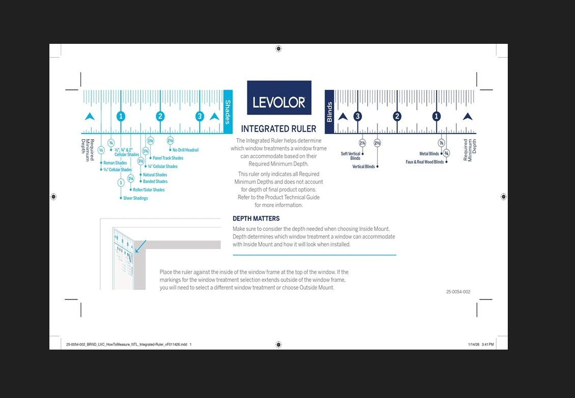 2026 Installer Integrated Ruler (1EA)